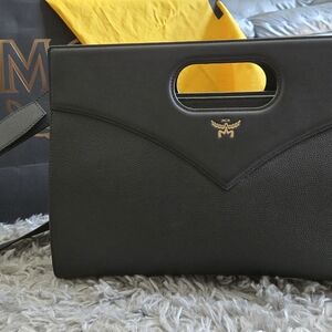 MCM Black Leather Bag